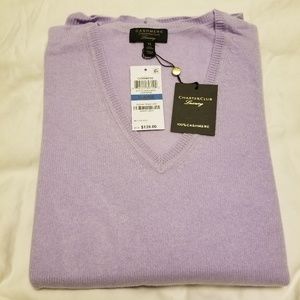 Charter Club Lavender 100% Cashmere Sweater